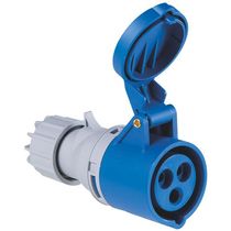 Tomada Acopl Fm 2P+T 16A 220-250V Cz/Az 6H Ip44 56255130 Tramontina Eletrica