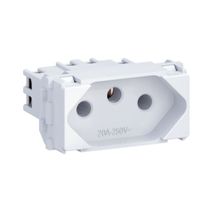 Modulo Tomada 1 Mod Br 2P+T 20A 250V P/Condulete T2PT20A250VBR Wetzel