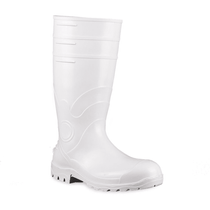 Bota Profissional PVC BrancoCano Longocom Forro Biqueira de Aço 85BPL200PA Tamanho 39 CA 37750 Bracol