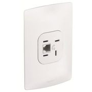 Tomada Telef Rj11 1Mod Br Placa 4X2" 663170 Pial Legrand