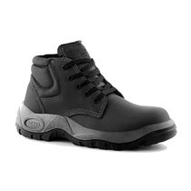 Botina Vaqueta Fechamento por Cadarço Bidensidade Biqueira em Composite Preto Tl Preto BT903CDTR03393 Tamanho 43 CA 26728 Bompel