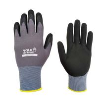 Luva Proteção Mecanica Nylon/Sint Preta/Cinza  100596341 Tamanho 9/G Volk