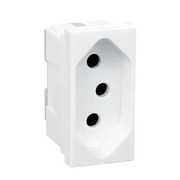 Módulo Tomada Predial 1 Módulo Branca 2 Polos + Terra 10 A 250 V 615040BC Pial Plus +