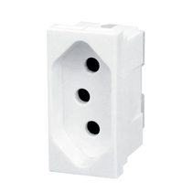 Módulo Tomada Predial 1 Módulo Branca 2 Polos + Terra 10 A 250 V 615040BC Pial Plus +