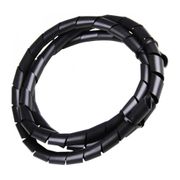 Tubo Espiral Fios e Cabos Polietileno Preto 1/8 " (m)  Spiral 161-08037 Hellermann