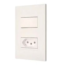Tomada Predial Branca 2 Polos+Terra 10A 250V Com Placa 4X2" Branca Vertical Pial Legrand Plus 615073 Pial Legrand