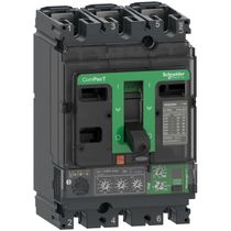 Disjuntor Caixa Moldada Tripolar Eletrônico 440VCA 250A 35KA Compact C25F34V250 Schneider