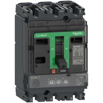 Disjuntor Caixa Moldada Tripolar Eletrônico 440VCA 100A 65KA Compact C10H32D100 Schneider