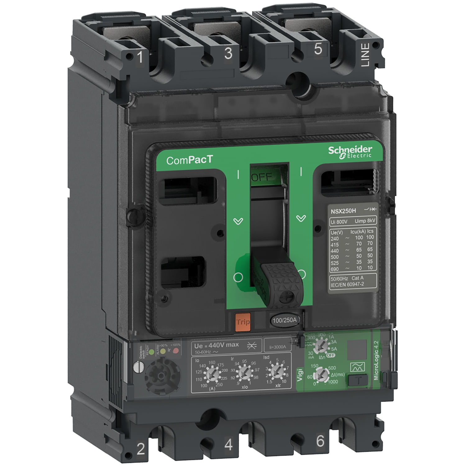Disjuntor Mini Tripolar 32A 400VCA B 3KA Easy9 Ez9F13332 Schneider