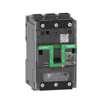 Disjuntor Caixa Moldada Tripolar Térmico/Magnético Fixos 380VCA 125A 25KA Compact C16B3Tm125 Schneider