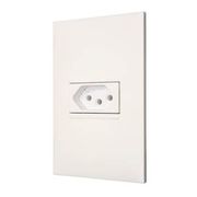 Módulo Tomada Branca 2P+T 10A 250V Com Placa  4X2" Branca Pial Plus+ 615080BC Pial Plus+