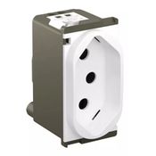 Módulo Tomada 1 Módulo Branco 2P+T 10A 250V Nereya 663050 Pial Legrand