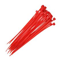 Abraçadeira Para Fios e Cabos Poliamida Nylon Vermelha 4,6x200mm 50mm T50R Hellermann