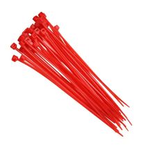 Abraçadeira Para Fios e Cabos Poliamida Nylon Vermelha 4,6x200mm 50mm T50R Hellermann