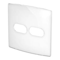 Placa 1+1 Posto Horizontal 4 X 4" Sugar Gloss Nereya 663413 PIAL