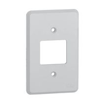 Placa 2 Postos 4X2" Cinza Silentoque 8502 Pial Legrand