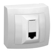 Tomada Rede Telefonia Rj45 5e 1 Módulo Branca Sem Placa Branca Sistema X 675018 Pial Legrand