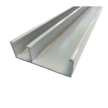 Canaleta Fechada Com Divisor Alumínio Branca Sem Tampa 73MmX25MmX3000Mm Duplo 25 D DT1224100 Dutotec