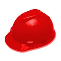 Capacete Aba Frontal Com Jugular B Vermelho V-Gard 311313 CA 498 MSA