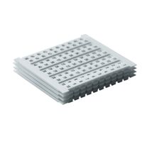 Identificador Poliamida Branco 5 Mm Número 1 A 50 Cartela com 50 Identificadores DEKAFIX5FW Conexel