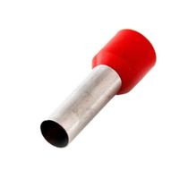 Terminal Elétrico Tubular Duplo (Ilhos) Pré-Isolado 1mm2 Vermelho H1/15D Conexel