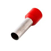 Terminal Elétrico Tubular Simples (Ilhos) Pré-Isolado 1mm2 Vermelho H1,014DR Conexel