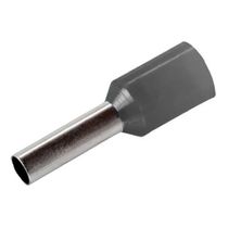 Terminal Elétrico Tubular Duplo (Ilhos) Pré-Isolado 4mm2 Cinza H4/22D Conexel