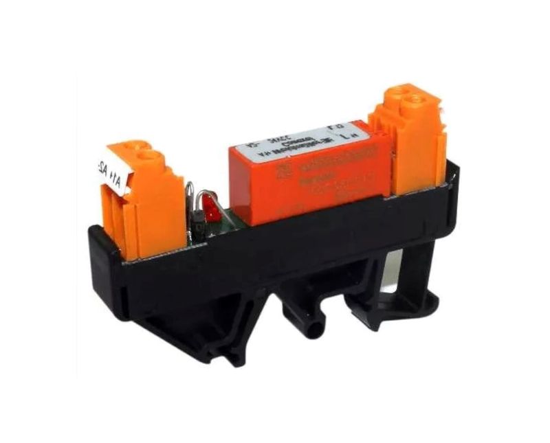Acoplador Relé 220Vca Rs30 Weidmuller Conexel | Dimensional - Imagem ilustrativa, ampliada levemente posicionada para a esquerda.