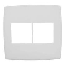 Placa 2+2 Horizontal 4X4" Branca Pial Plus+ 618512BC Pial Plus+