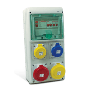 Caixa Elétrica Montada Pvc Sobrepor 13 Módulos e 3 Tomadas 16/32A QUA1303 Steck
