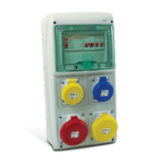 Caixa Elétrica Montada Pvc Sobrepor 13 Módulos e 3 Tomadas 16/32A QUA1303 Steck