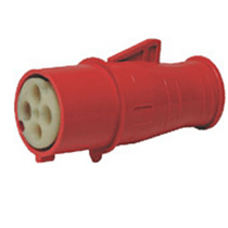 Plugue Industrial Fêmea 2 Polos + Terra 16A 24V Vermelho SN3072 Steck