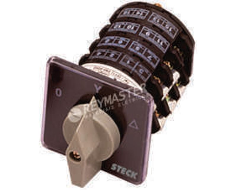 Chave Comutadora Rotativa Tripolar 10A D0 T-Au31 Fix-E/V TAU3110E
