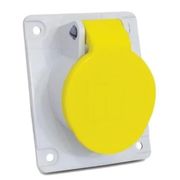 Tomada Embutir2 Polos + Terra 16A 130V 4H IP44 Quasar QUA3044Q Steck