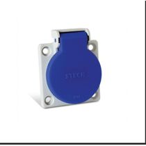 Tomada Embutir Fêmea 3 Polos + Neutro + Terra 32A 415V Azul IP44 QUA5246Q Steck