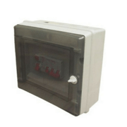 Quadro Distribuição Termoplástica Branco Alav Sobrepor 9 Disjuntor 234X214X117mm Com Barramento Port Transp SCD9PTR Steck