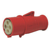 Plugue Industrial Fêmea 3 Polos + Terra 16A Vermelho SN4072 Steck