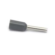 Terminal Elétrico Tubular Simples (Ilhos) Pré-Isolado 4mm2 Cinza H4/17D Conexel