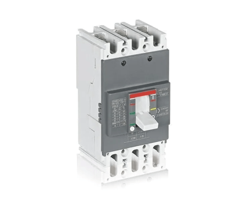 Disjuntor Caixa Moldada Tripolar Termomanético Fixo 380/415V 125A 10KA A1A125TMF125 FF ABB | Imagem ilustrativa - Visão traseira