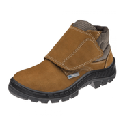 Bota De Segurança Nobuck Velcro Bidensidade Bico De Plástico Marrom 50B26CBVELBP Tamanho 42 CA 43273 Marluvas