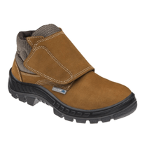 Botina Nobuck Velcro Biqueira Plástico Castor 42 50B26Cbvelbp Marluvas