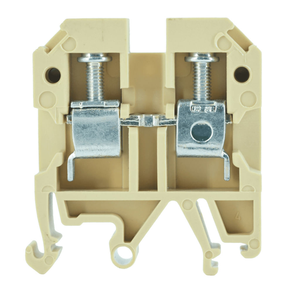 Conector Passagem Poliamida Bege 2 44 A 6,00 Mm2 Sak SAK6ENPA