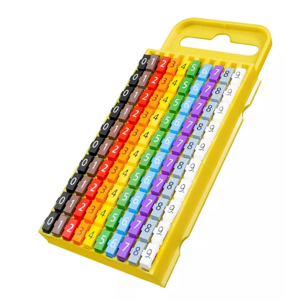 Anilha Pa66 Color 4-6Mm2 (0-9) W3 010409521 Hellermann - Dimensional