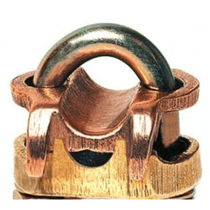 Grampo Terra Duplo Cu 4-8Awg 5/8-3/4" GTDU3/8IPS84 Intelli