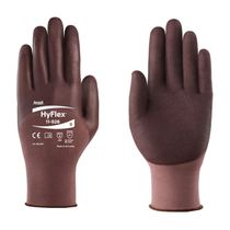 Luva Proteção Mecânica Tricotada Poliamida Vinho Nitrílico Tamanho 10 Hyflex 11926 Ansell