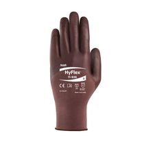 Luva Proteção Mecânica Tricotada Poliamida Vinho Nitrílico Tamanho 10 Hyflex 11926 Ansell