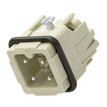 Porta Contato Macho 3 Polos + Terra 10a TD03M TURK