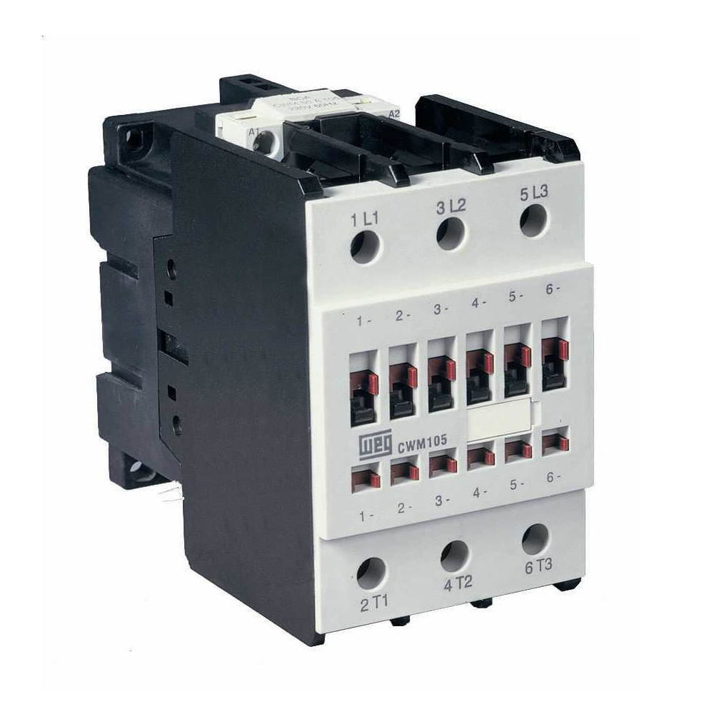 Contator 105A 60Hz Bipolar 110Vca CWM1050020V15 WEG - Dimensional