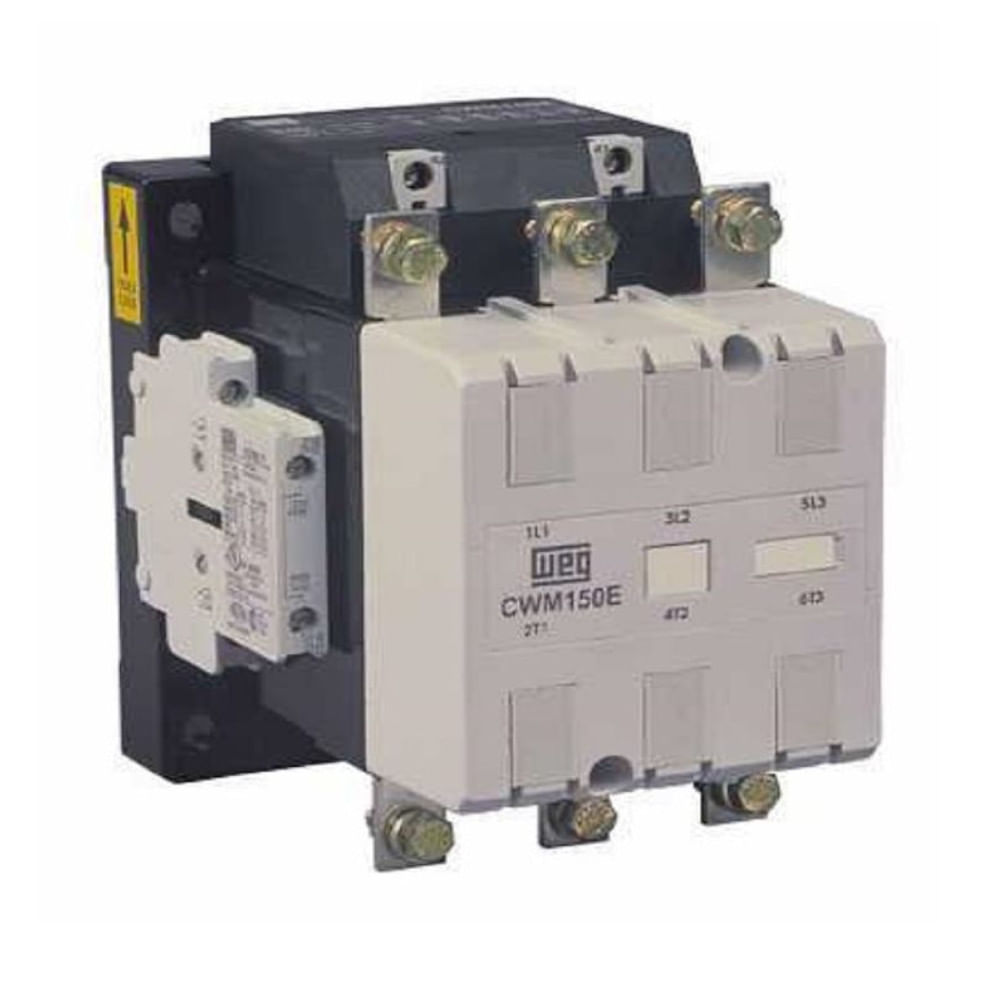 Contator 2Na+2Nf 150A 50/60Hz Tripolar 380-415Vca/Vcc CWM1502230E16 WEG ...