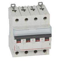 Disjuntor Mini Tetrapolar 16A 400VCA C 10KA Dx3 Dx3 407928 Cemar